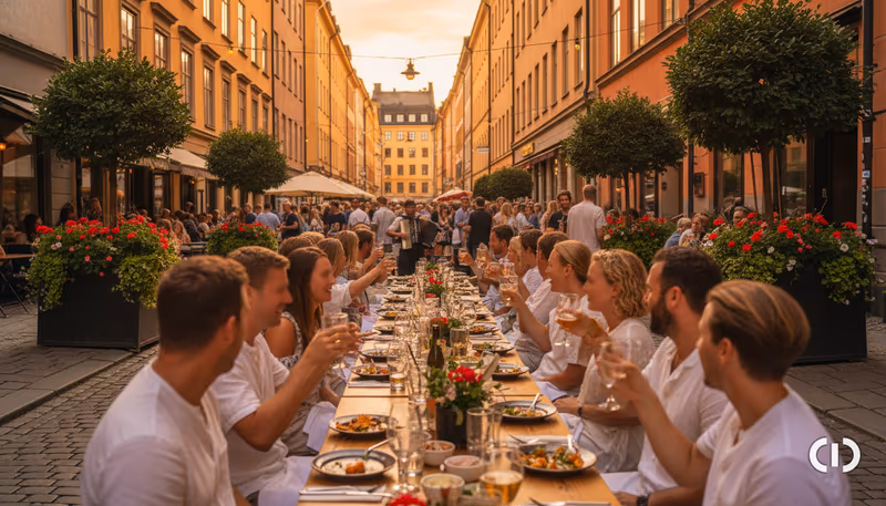 Nybrogatan Transforms for Augustifesten Street Festival in Östermalm