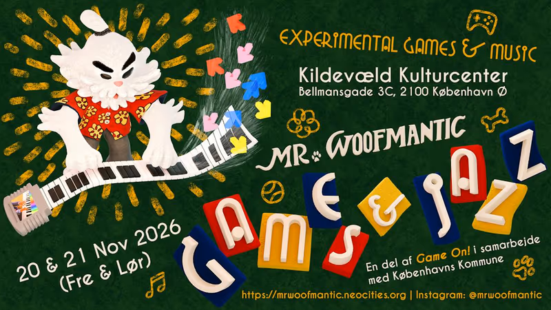 Mr Woofmantic Games & Jazz 2026