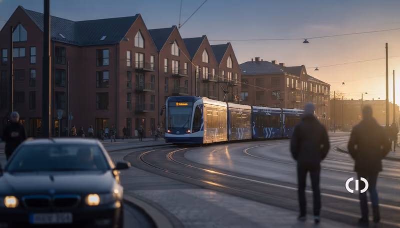 Car Collides with Lyngby Light Rail Five Days After Opening
