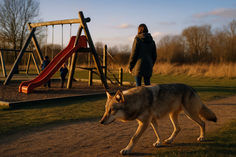 Wolf spotted near children's playground in West Jutland