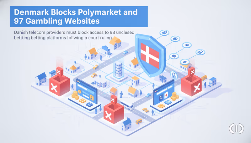 Denmark Blocks Polymarket and 97 Gambling Websites